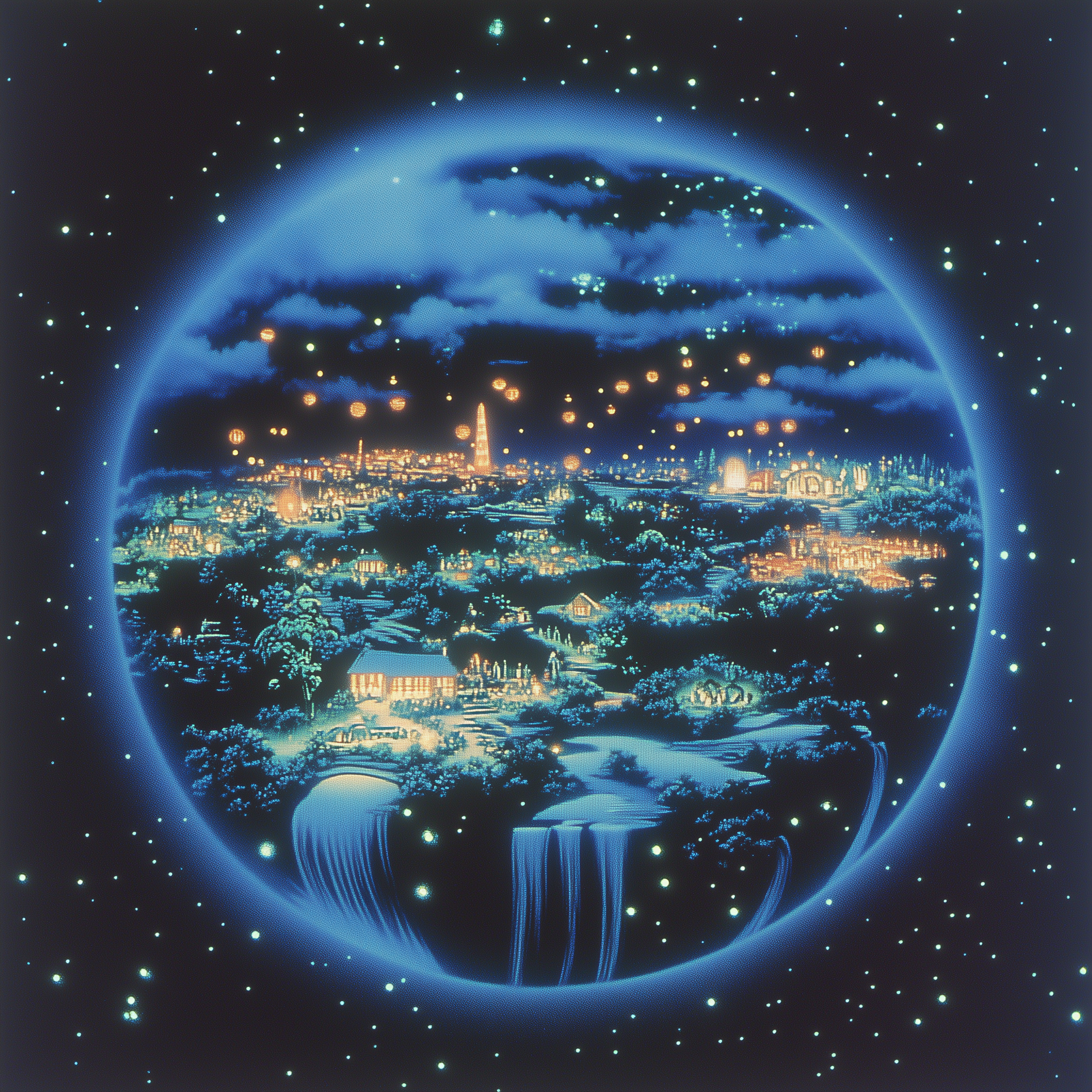 The Builderz World — an illustrated world with four phases of transformation